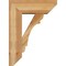 Ekena Millwork Olympic Slat Rough Sawn Bracket w/ Offset Brace, Western Red Cedar, 8"W x 22"D x 30"H BKT0806X22X30OLY06RWR - alternate 3